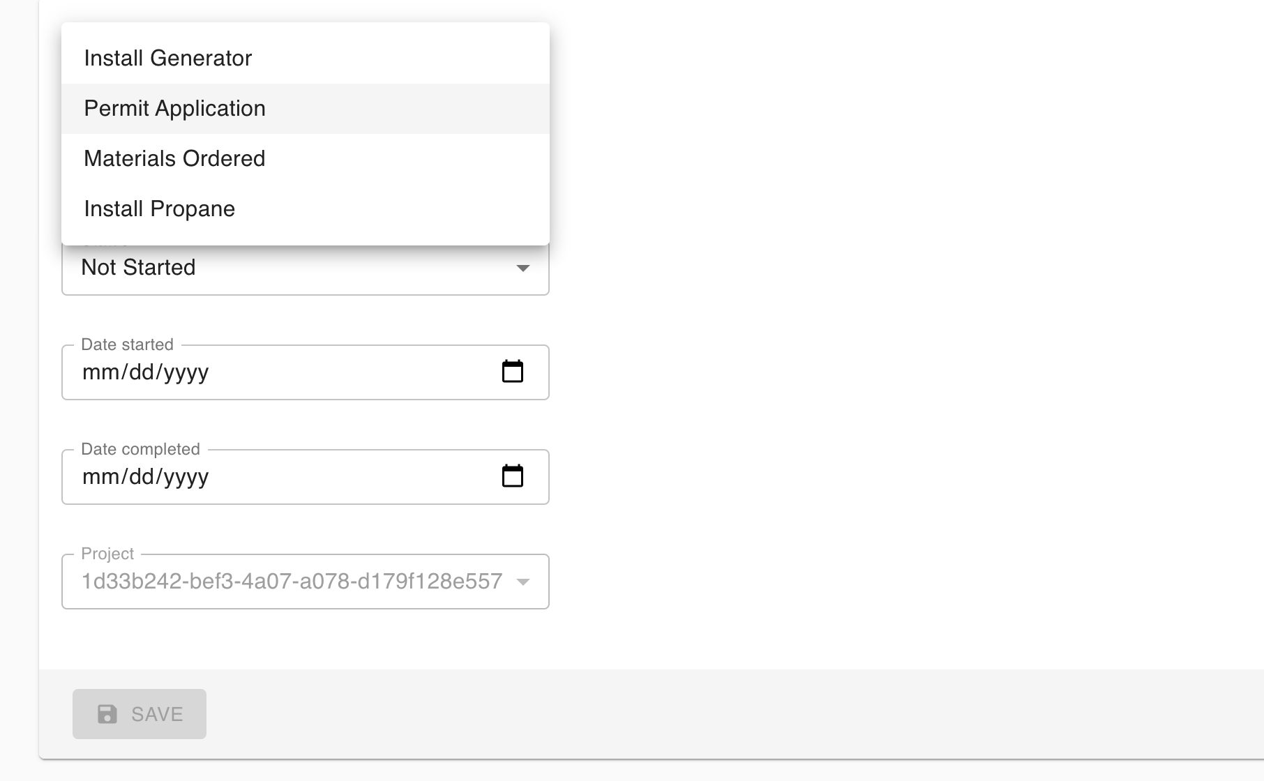 task add name