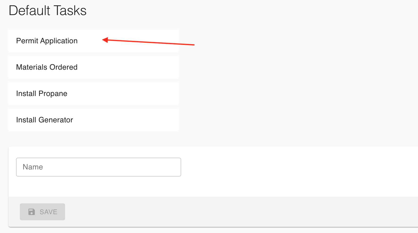 task list